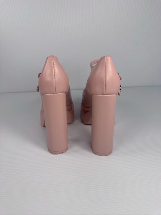 Azalea Wang Violina Pink Platform Heels | Chunky Block Heel Mary Jane Sz 8-11
